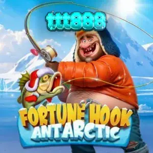 Tampilan visual slot Fortune Hook Antarctic dengan tema memancing di kutub.